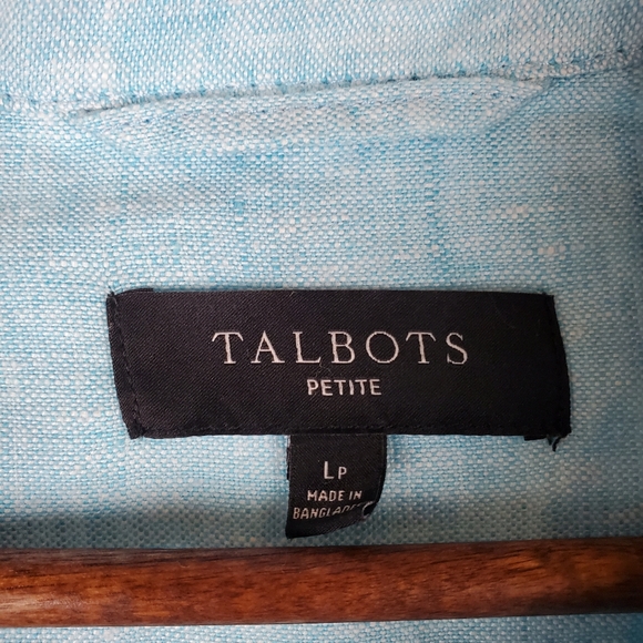 Talbots Blue‎ Linen Jacket - Picture 4 of 8
